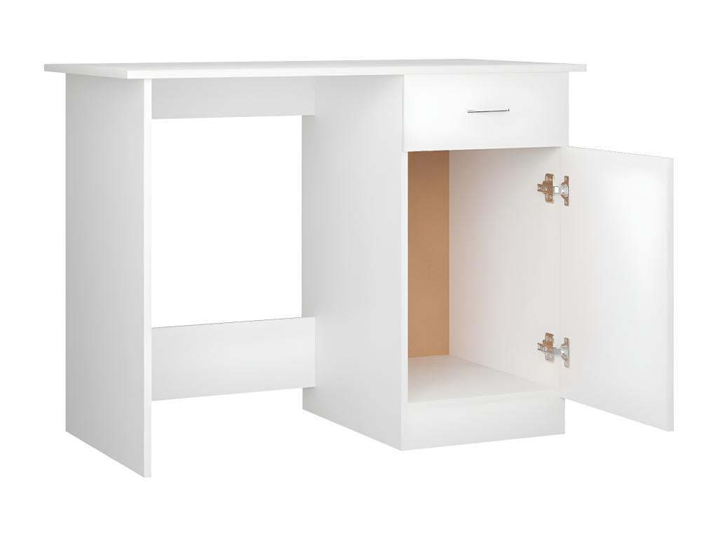 Bureau Blanc 100x50x76 cm Bois d'ingénierie