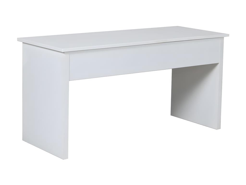 Table basse plateau relevable Homelumiere 100x40cm / Blanc