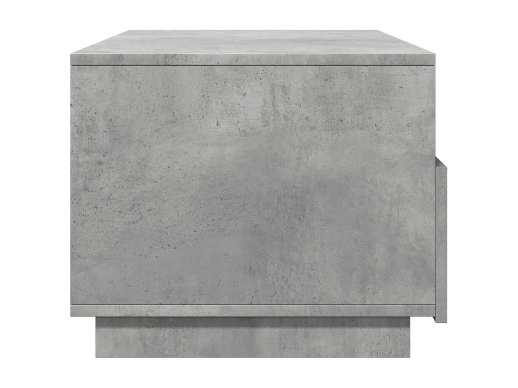 Table basse avec Homelumiereères LED gris béton 90x49x40 cm