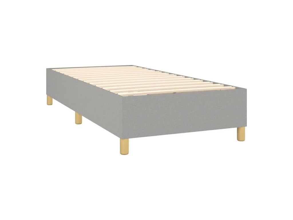 Sommier à Homelumiere de lit et matelas et LED Gris clair 90x200
