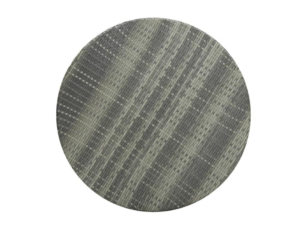 Ensemble de bar de jardin 5 pcs Résine tressée Gris