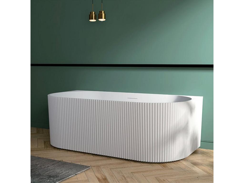 Baignoire Acrylique Murale Homelumiere 170Cm Blanc