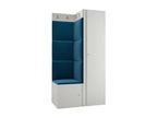 Meuble d'entrée Delimoa 390 186x82x46cm Blanc - Bleu MDF - Stratifié - Tapisserie 68236EBCW