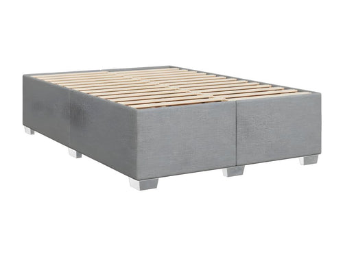 Cadre de lit Gris clair 140x200 cm Tissu