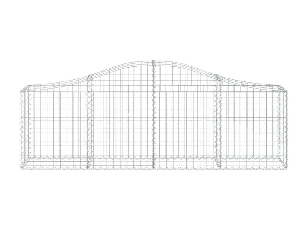 Panier de gabions arqué 200x30x60-80 Fer renforcé