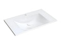 Vasque 76x46 cm blanc brillant bonde de vidage inclus