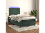 Sommier à Homelumière de lit matelas et LED Vert foncé 120x200 cm