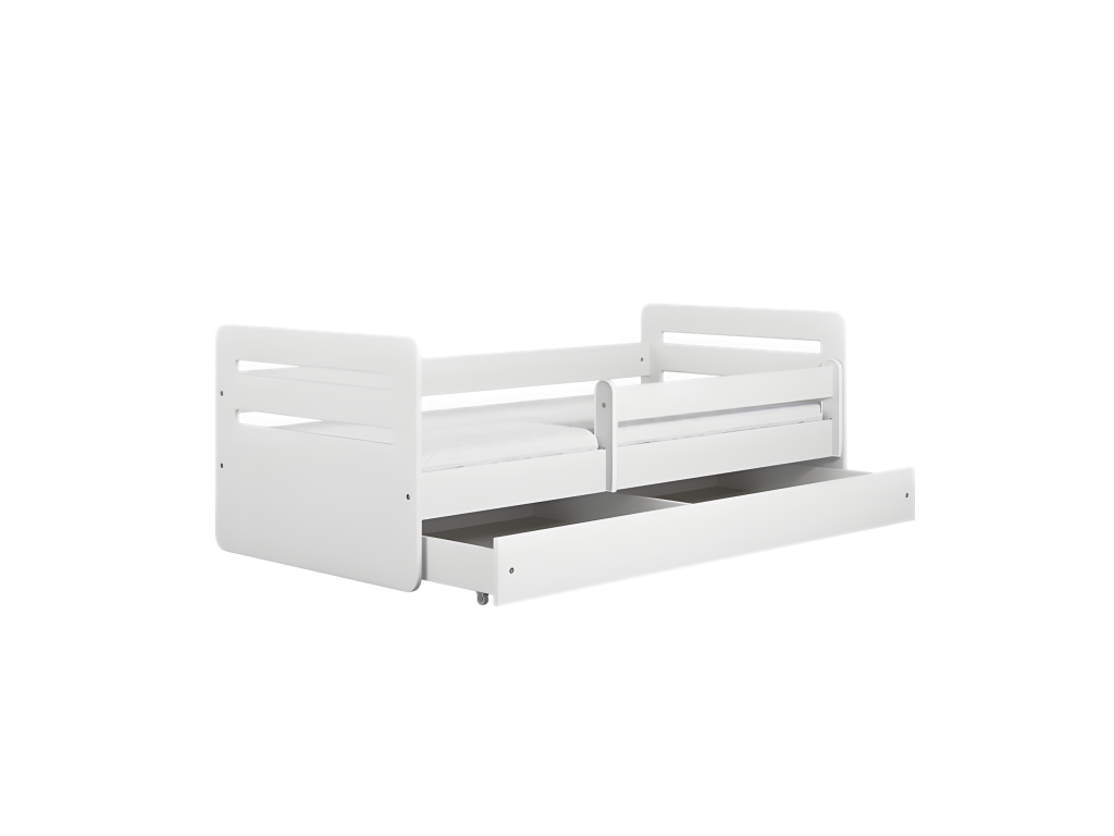Lit Homelumiere blanc avec tiroir avec matelas 160/80