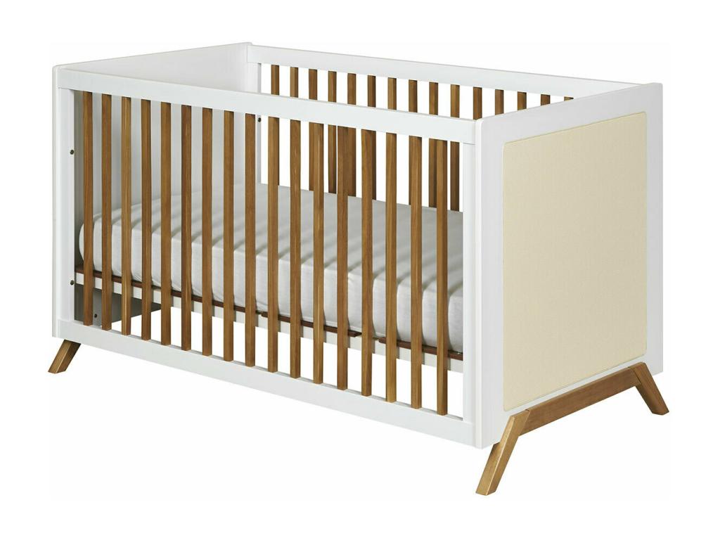 Chambre complète bébé 70x140 cm panneaux de fibres blanc Homelumiere