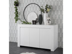 Homelumiere - Buffet 3 Portes Blanc Finition Mat