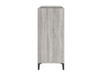 Armoire à disques Homelumiere gris 84.5x38x89 cm bois d'ingénierie