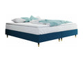 Lit continental Homelumiere 109 Continental Double Bleu 160x200 Tapisserie 160x200x47cm