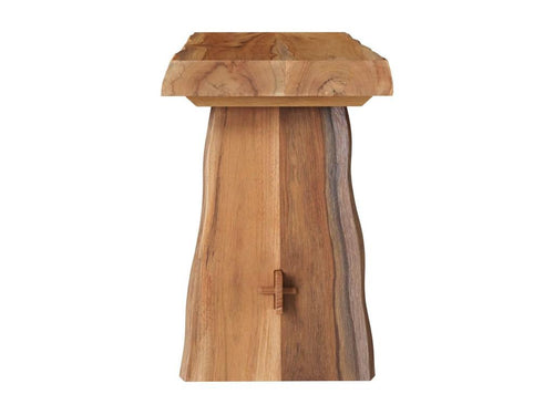 Banc 2 places en bois de teck recyclé 90 cm - Homelumiere