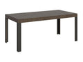 Table extensible bois avec 4 pieds bois et acier anthracite Homelumiere-Couleur Marron-Support 4 pieds-Largeur extensible 180 à 284cm