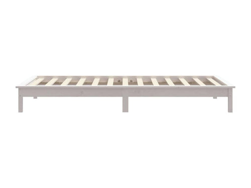 Cadre de lit Blanc 90x200 cm Bois de pin massif