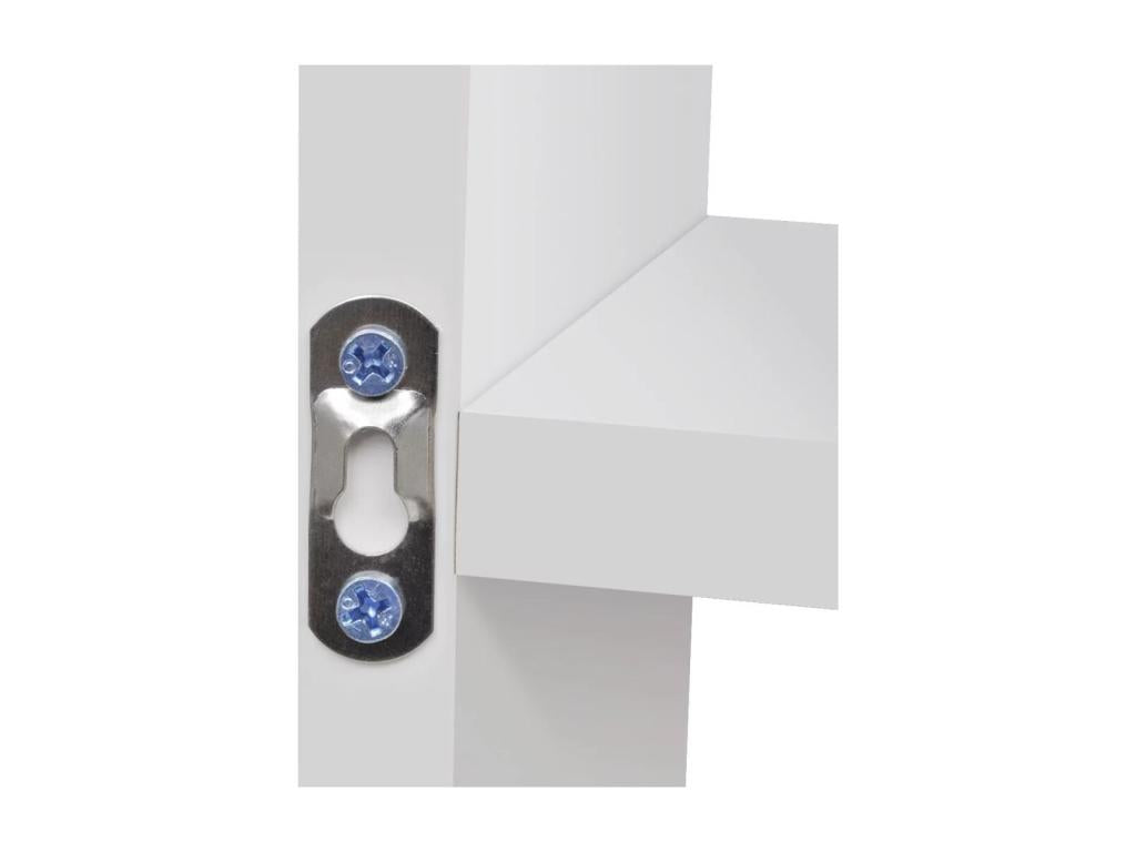 Etagère murale d'affichage 8 compartiments Blanc 57942YCNY