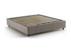 Lit double Homelumiere Lit coffre avec revêtement en tissu Made in Italy Ouverture frontale adaptée pour matelas 160x200 cm Homelumiere
