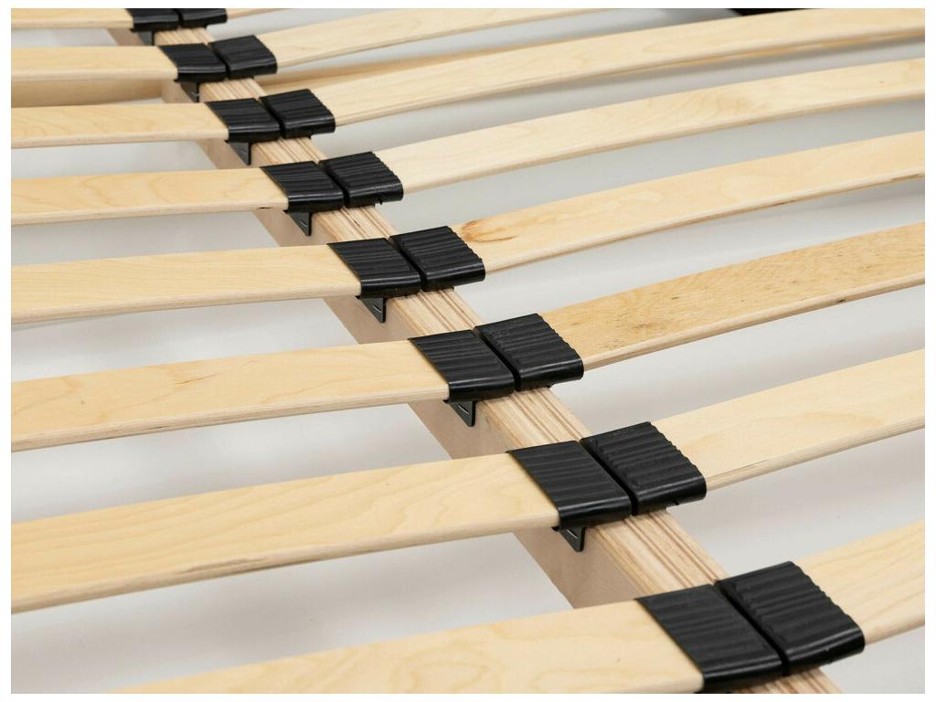 Lit Delimoa 400 Double Gris 160x200 Tapisserie Sommier à Delimoa 210x224x122cm 37420JBGE