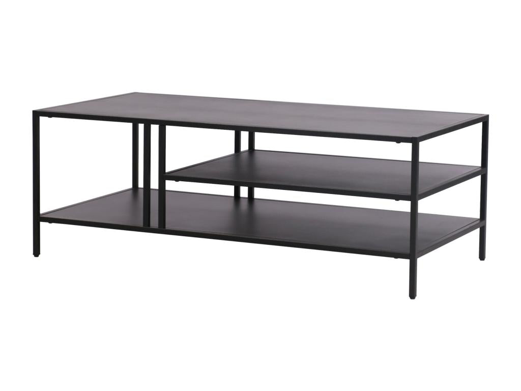 Table basse métal 40 métal argentée 110x55x40 cm 03 0008452