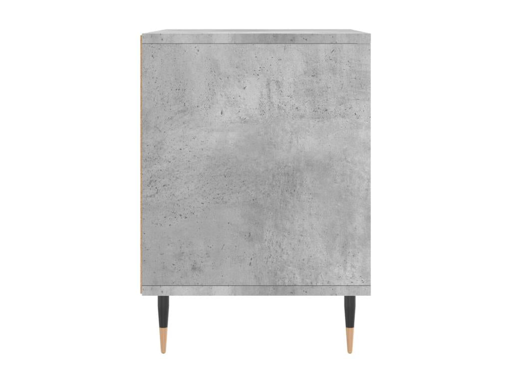 Homelumiere Premium - Tables de chevet 2 pcs gris béton 40x35x50 cm bois d'ingénierie