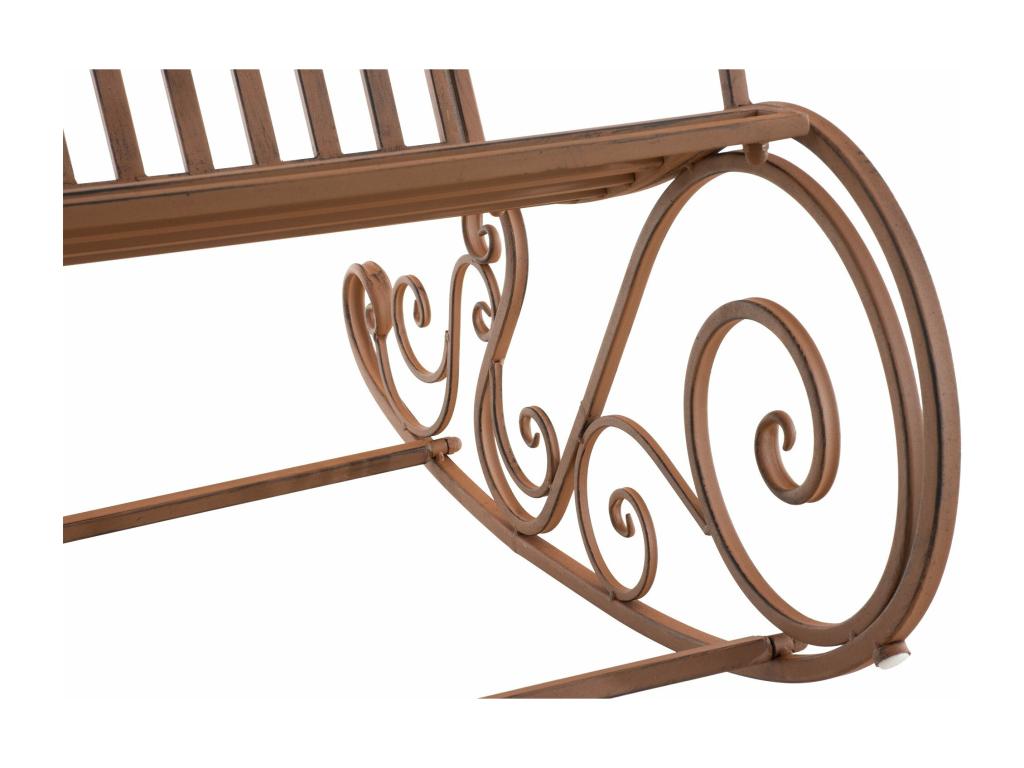 Fauteuil à bascule - Métal / Métal - Marron - Homelumiere