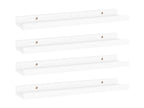 Etagères murales 4 pcs Blanc 40x9x3