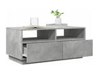 Table basse avec Homelumiereères LED gris béton 90x49x40 cm