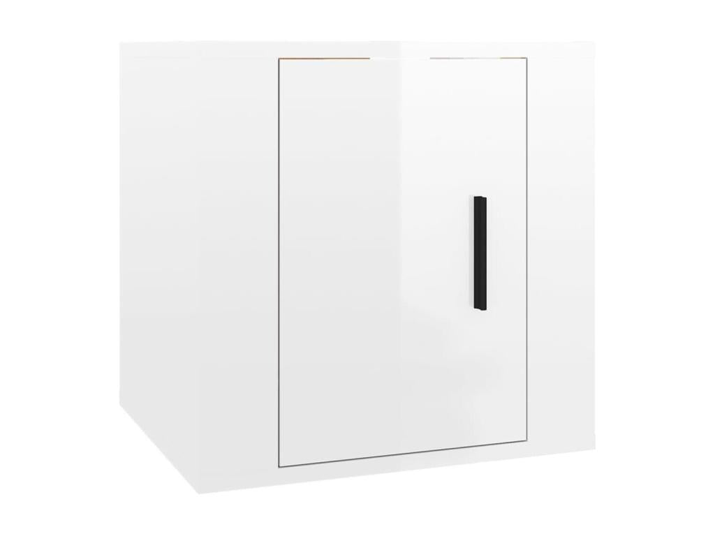 Ensemble de meubles TV 3 mcx Blanc brillant Bois d'ingénierie