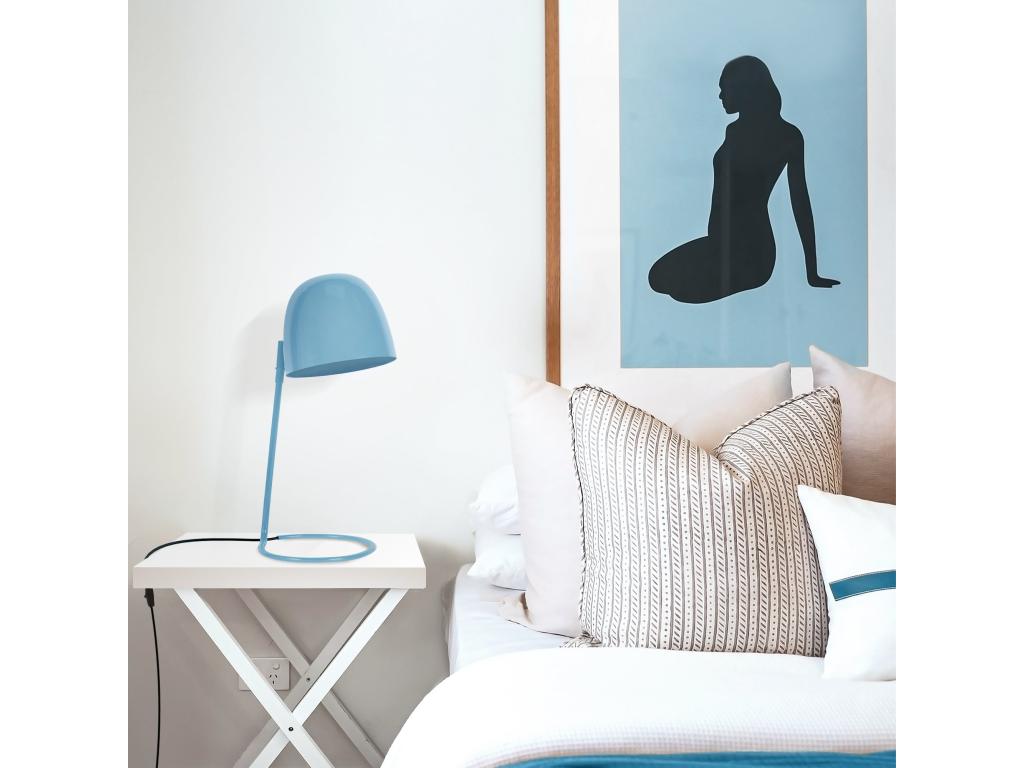 Lampe de bureau droit en métal rose 40 cm. 37786IHRW