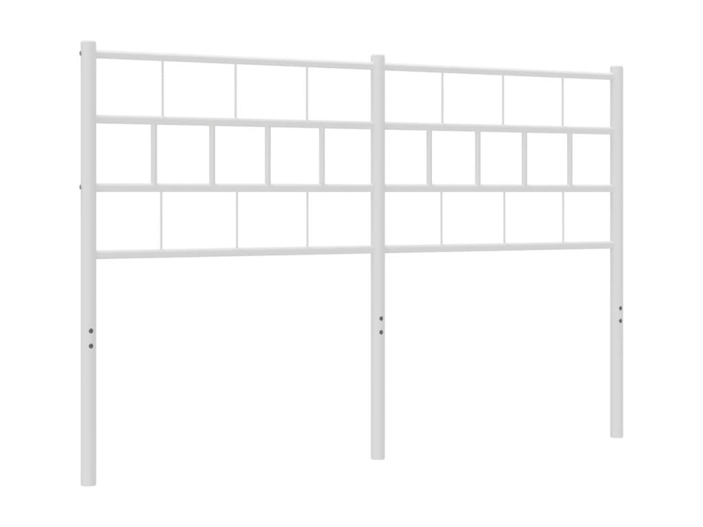 Tête de lit métal blanc 120cm