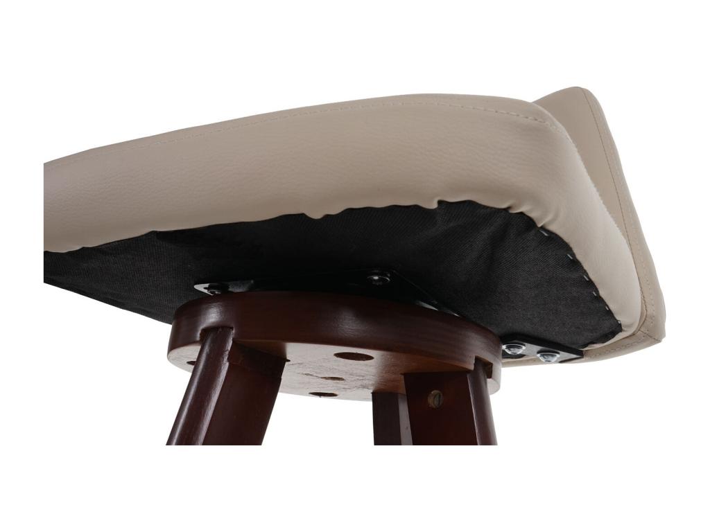 Tabouret de bar chaise bois marron 50x50x96 cm 04 0005278