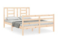 Cadre de lit avec tête de lit 140x190 bois massif