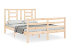 Cadre de lit avec tête de lit 140x190 bois massif