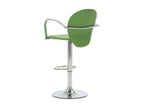 Tabourets de bar avec inclinaison 2 pcs Vert Similicuir