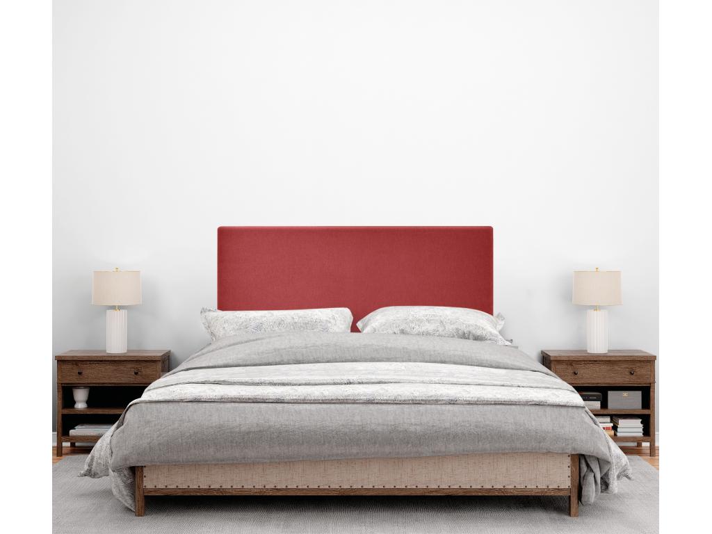 Homelumiere Tête de lit en tissu Homelumiere lisse 95x50cm Lits 90 - Rouge