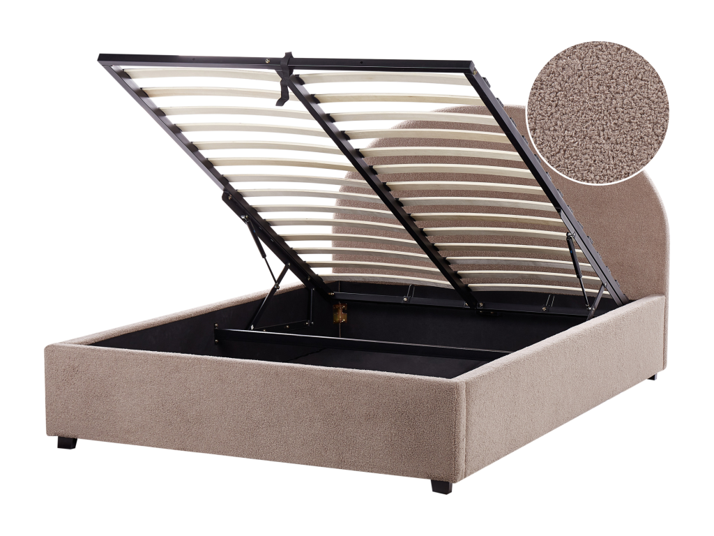 Lit pouf Bouclé Homelumiere 140x200 cm Homelumiere