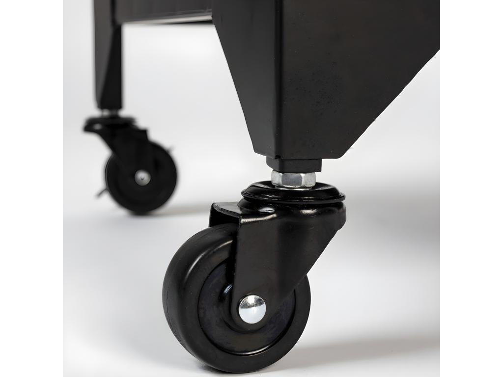 Homelumiere - Vitrine haute en acier et bois noir à Homelumiere H 133