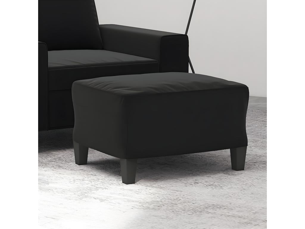 Repose-pied Noir 60x50x41 cm Tissu microfibre