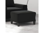 Repose-pied Noir 60x50x41 cm Tissu microfibre