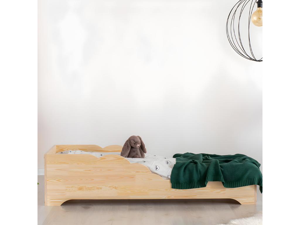 Lit 90x190 sommier inclus Delimoa Bois 71058ZWMC