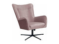 Fauteuil Homelumiere 100 Rose 95x75x83cm Tapisserie Pieds Métal