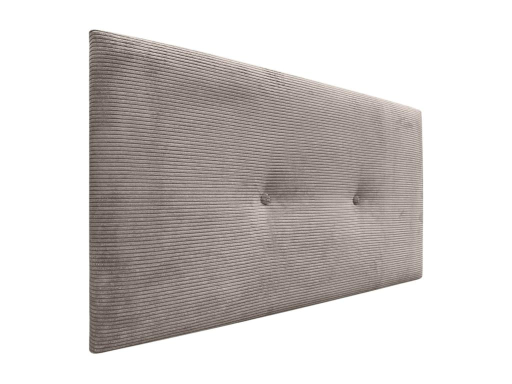 Delimoa Tête de Lit Velours Côtelé Uni avec Boutons 135x60 Lits 120/135/140 - Marron 67079VUJX
