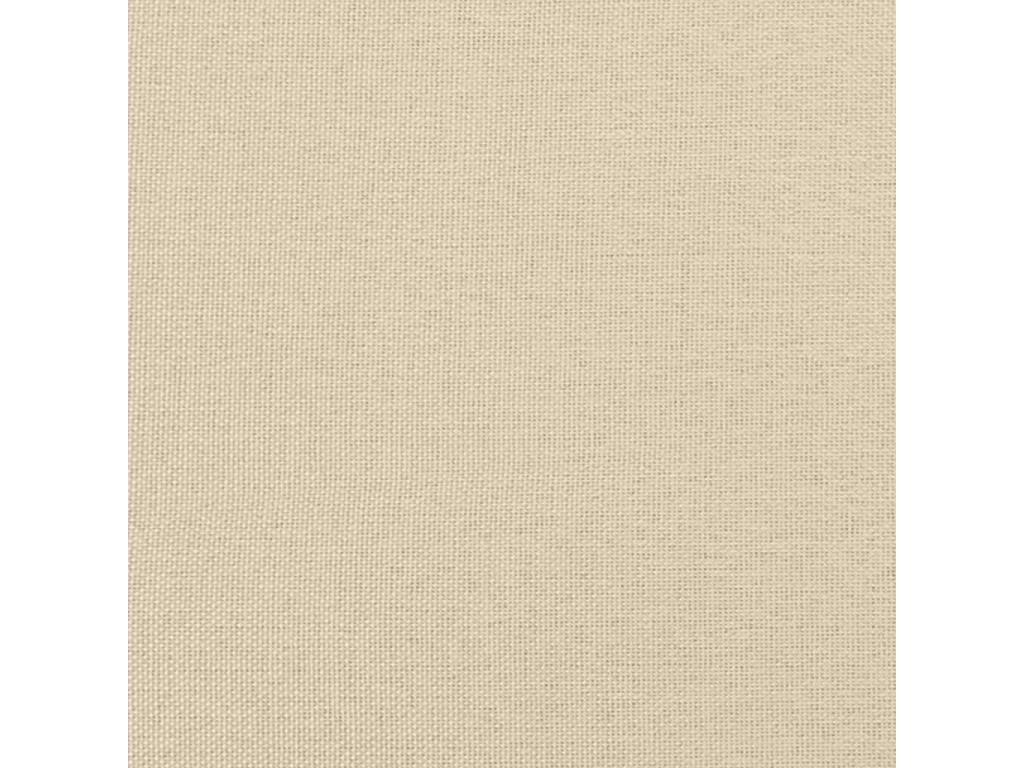 Cadre de lit crème 120x190 cm tissu