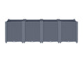 Jardinière gris 160x40x53 polypropylène