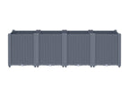 Jardinière gris 160x40x53 polypropylène