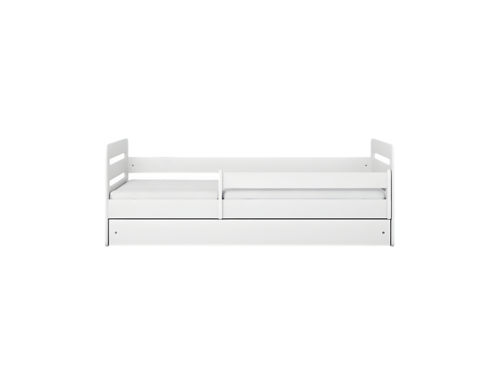 Lit Homelumiere blanc avec tiroir avec matelas 160/80