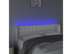 Tête de lit à LED Blanc 147x16x78/88 cm Similicuir