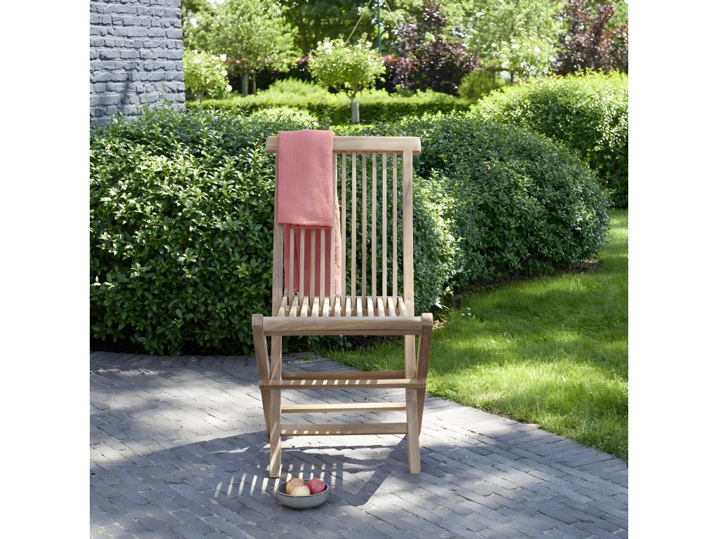 Chaise de jardin en teck massif pliante