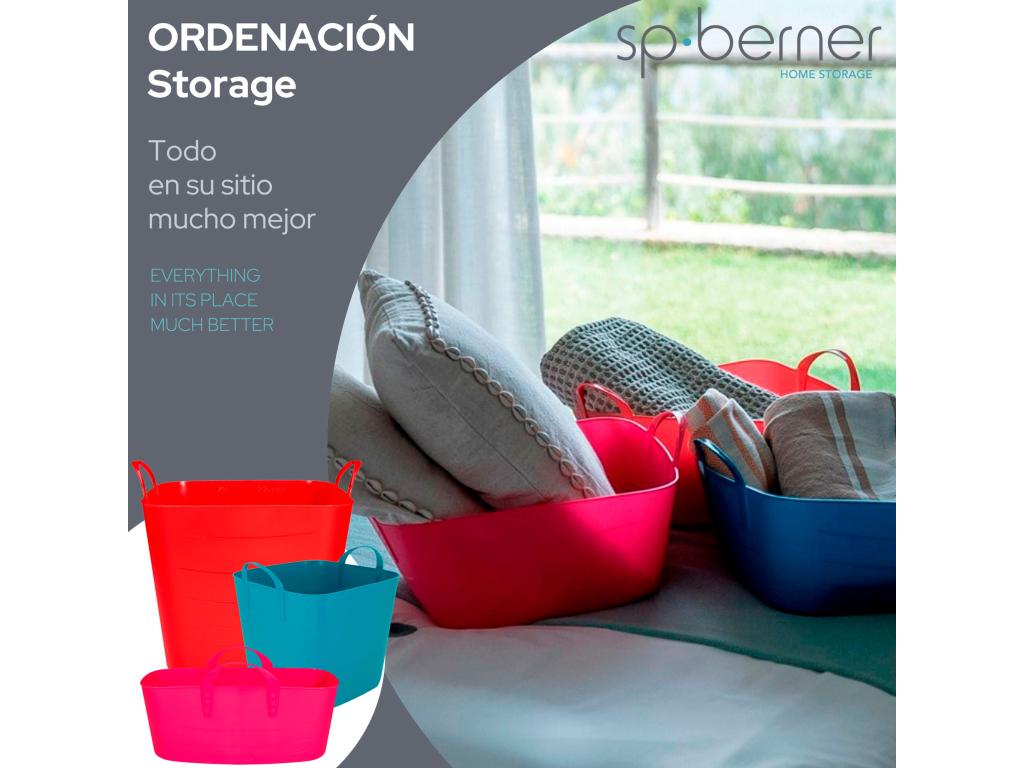 3x paniers à linge 10l 25l 40l rose