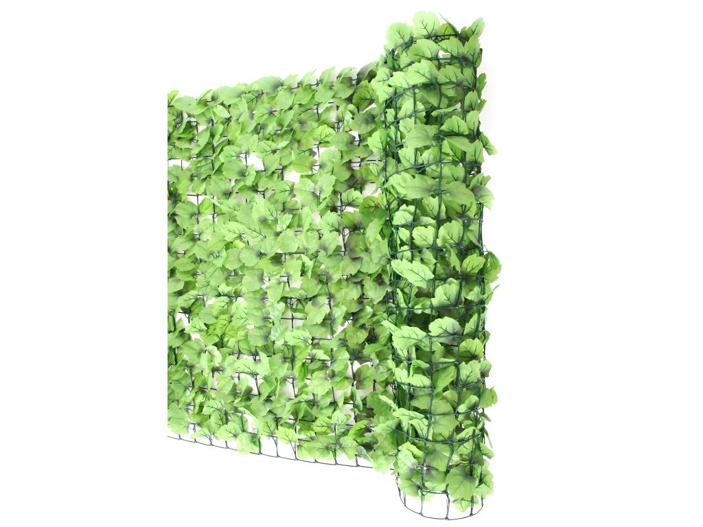 Haie artificielle/Homelumiere vue pour balcon feuilles 300x150cm